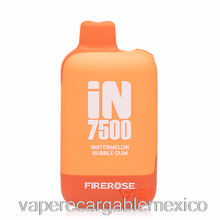 Vape Recargable Firerose In7500 Chicle De Sandía Desechable